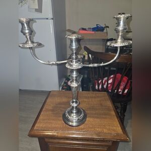 Elegant Silver Candelabra Set Of 2